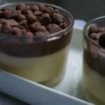 Mousse de maracujá com chocolate
