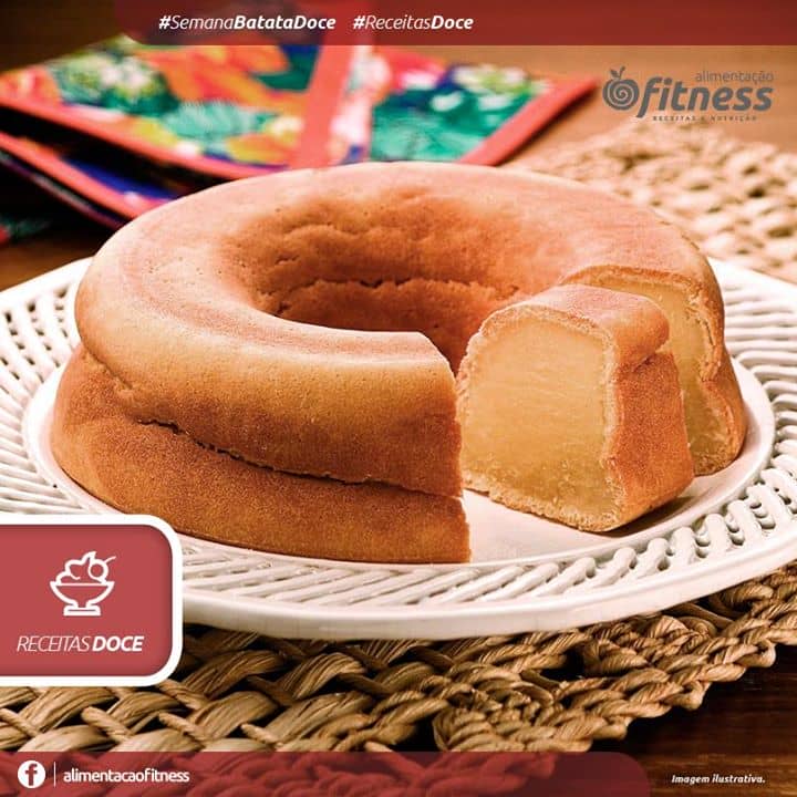BOLO DE BATATA DOCE COM COCO