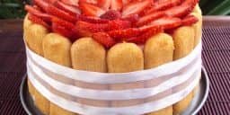 Charlotte de Frutas com Bavaroise de Ananás