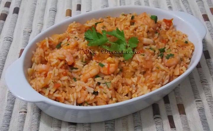 Arroz de Forno com Camarão