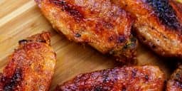 Asas de frango com mostarda