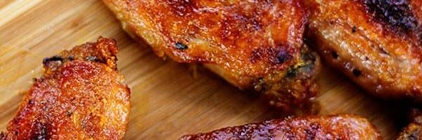 Asas de frango com mostarda