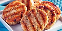 HAMBURGUER DE FRANGO COM BATATA DOCE